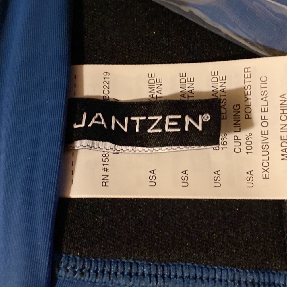 🚘NWT Jantzen one 1 pc swim suit swim dress TUMMY CONTROL padded 24W - Picture 11 of 16